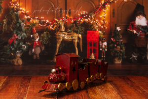 zdjęcia świąteczne, lokomotywa, ciuchcia, boże narodzenie, świąteczne zdjęcie